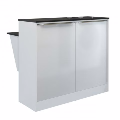 Isla Comedor Dos Puertas Blanco Smart
