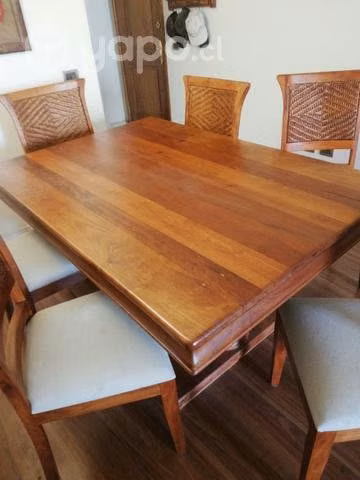 Comedor 6 sillas de roble - Imagen 4