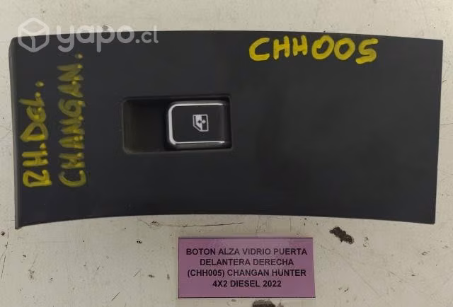 Botón Alza Vidrio Puerta Delantera Derecha