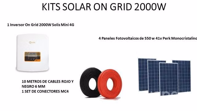 Kit Solar ON GRID 2000W