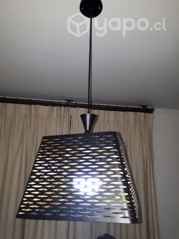 Lampara Metalica Colgante Negra Opaca