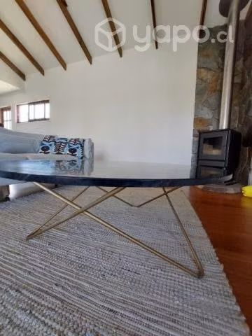 Mesa de mármol negra