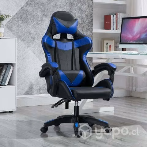 Silla gamer ultimate racing azul