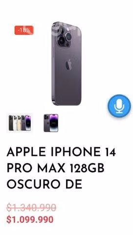 Apple iPhone 14 pro max 128 GB morado Oscuro