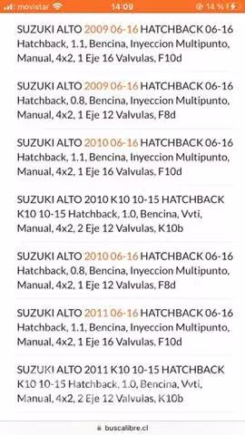 Extremo de dirección. Zuzuki maruti - Alto