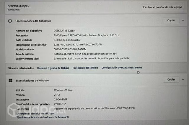 Lenovo Thinkpad L14 Ryzen 5 pro 24 gb ram - Imagen 2