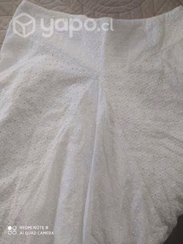 Hermosa falda Ralph Lauren blanca nueva