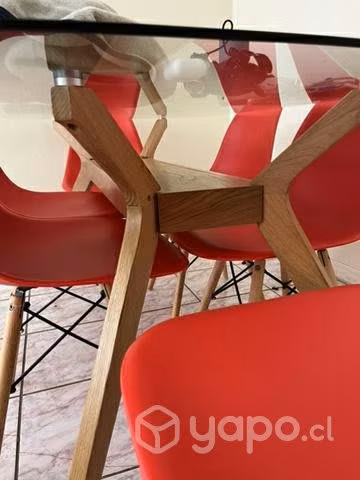 Comedor color rojo