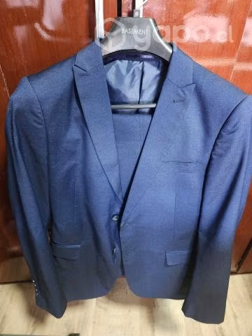 Traje de vestir talla 46 color azul marino (Terno)