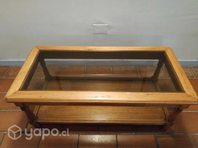 Trío de mesas madera Eucaliptus - Imagen 2
