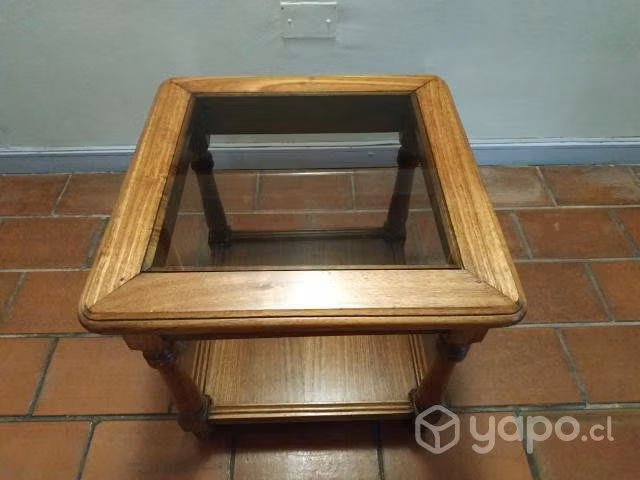 Trío de mesas madera Eucaliptus - Imagen 5