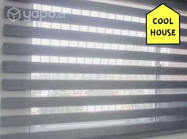 Decora con Cortinas Roller Dúo Gris 2Mts - Imagen 2