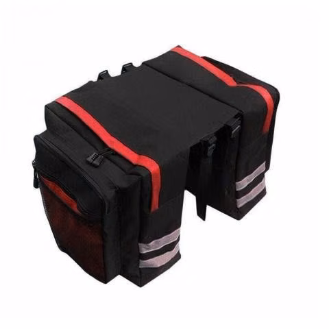 Bolso Bicicleta Organizador Tela 70x30x12 CM Rojo