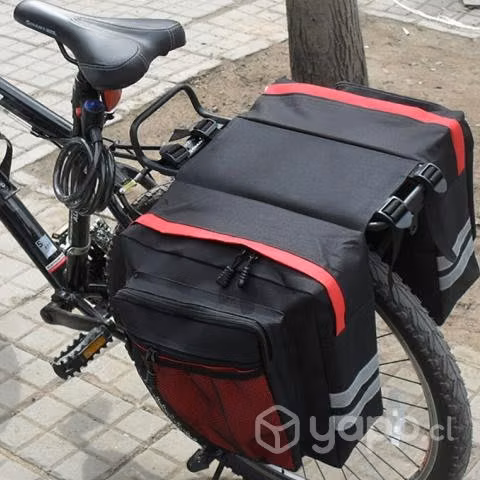 Bolso Bicicleta Organizador Tela 70x30x12 CM Rojo
