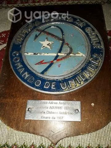 Antiguo galvano base aérea de la Antártida,decorac