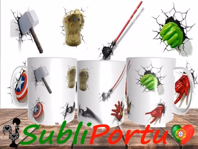Tazas De Avengers, Hulk, Star Wars, Spiderman