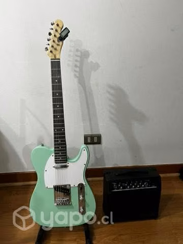Guitarra eléctrica barata. Combo!