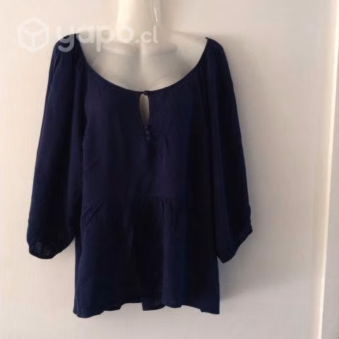 Blusa Azul Mujer Marca 365 Sunshine Talla M, - Imagen 6