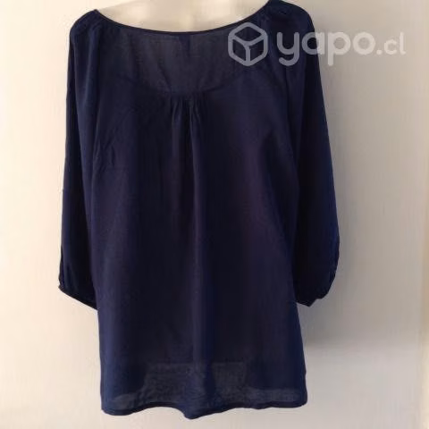 Blusa Azul Mujer Marca 365 Sunshine Talla M, - Imagen 5