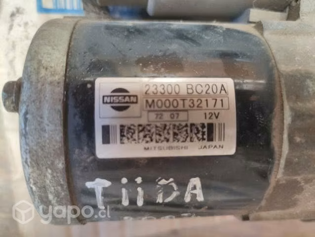 Alternador Nissan Tiida 2007 1.6 Japonés 50m