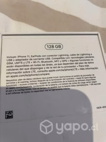 iPhone 11 negro, 128GB