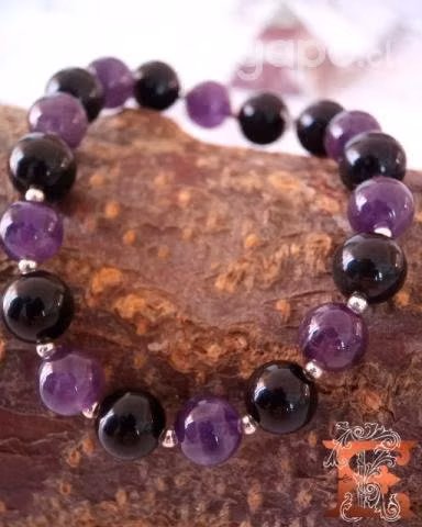 Pulceras de piedras naturales con plata