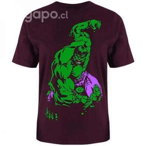 Polera Hulk, 100% algodón, talla M