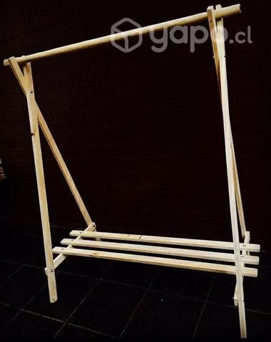 Perchero desmontable de madera