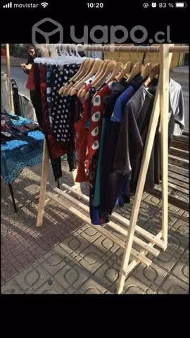 Perchero desmontable de madera