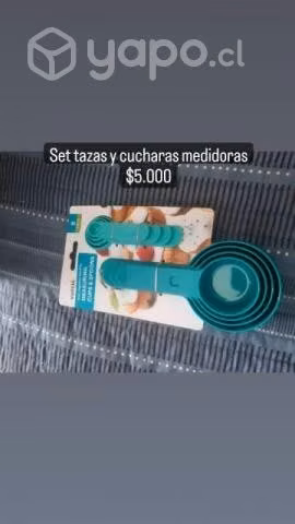 Set tazaa y cucharas medidoras