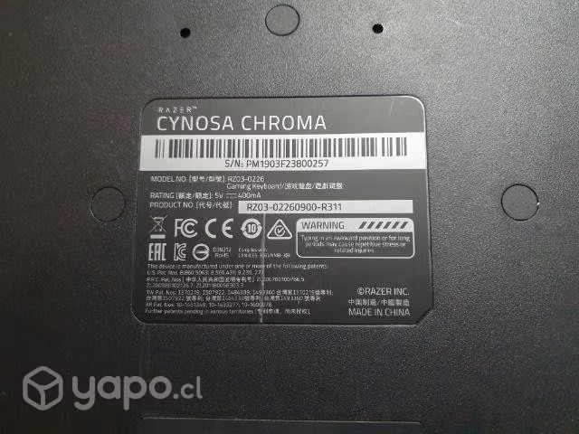 Cynosa chorma teclado gamer