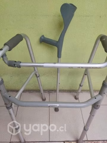 Andador y muleta