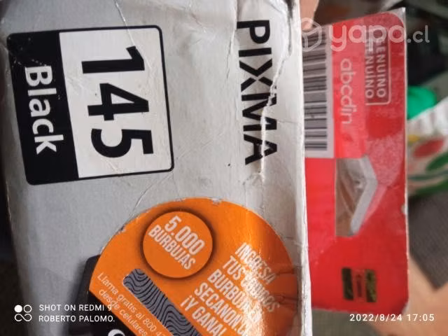 Tinta canon 145 black original