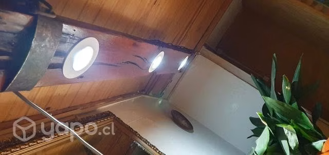 Lampara colgante nativa vitrificado forjado