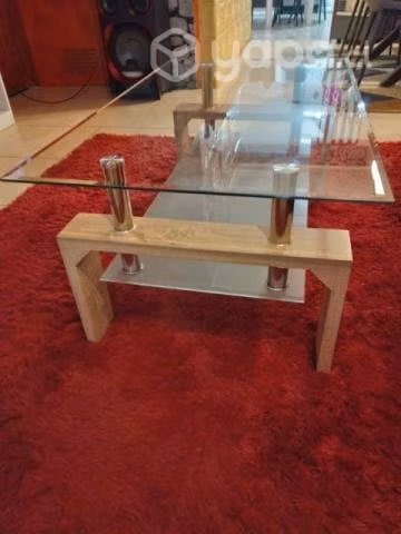 Comedor 6 sillas y mesa de centro de vidrio