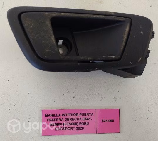 Manilla Interior Puerta Tras Der Ford Ecosport