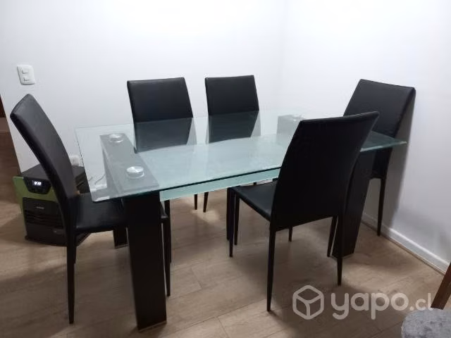 Comedor mesa de vidrio