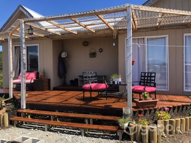 Casa en parcela con vista a los volcanes