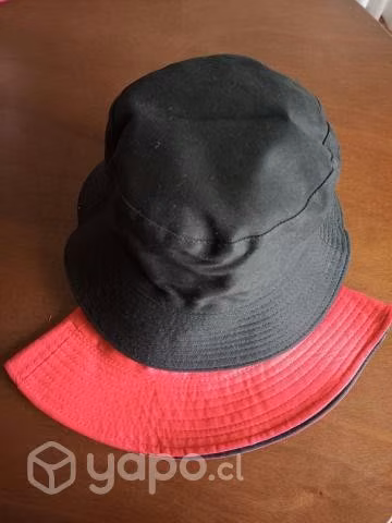 Gorros bucket hut o pescador reversibles