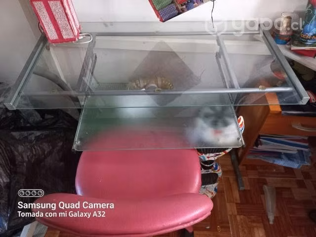 Escritorio de vidrio