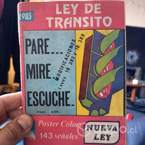 Libro ley del transito 1981 y 1985