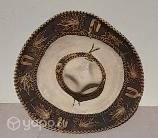 Antiguo sombrero mariachi estilo emiliano zapata - Imagen 3