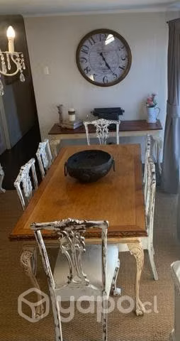 Comedor Madera Antigua 6 sillas