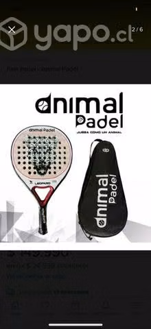 Pala Padel Mujer Semi Nueva-Animal Padel (redonda) - Imagen 3