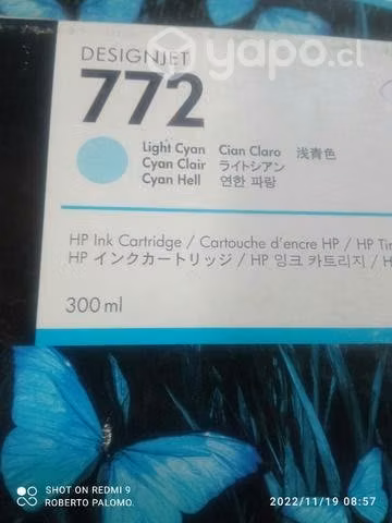Tintas HP 772 colores originales de 300ml - Imagen 2