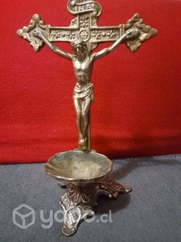 Cristo antiguo de bronce - Imagen 4