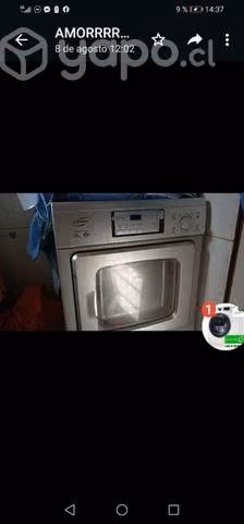 Secadora funcionando