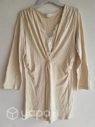 Top ZARA, Blanco crudo. Manga 3/4. Talla M/L