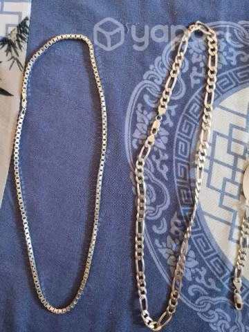 Cadenas y piocha plata 925 nuevas. - Imagen 2