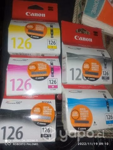 Packs de tintas canon 126 Originales